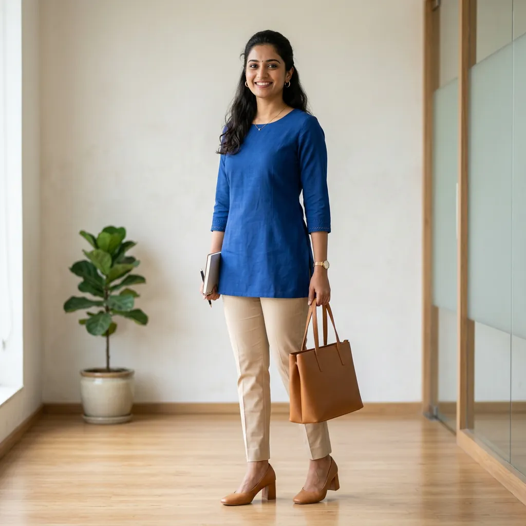 30 Short Kurti Outfit Ideas That Will Transform Your Ethnic Wardrobe 11 Cotton Short Kurti outfit Ideas