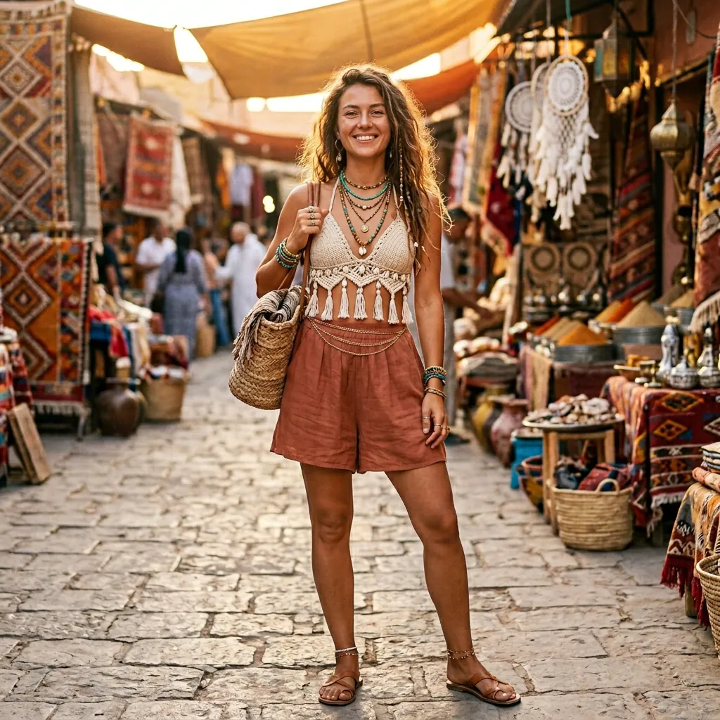 30 Swimsuit With Shorts Ideas: The Ultimate Guide to Stylish Warm Weather Looks 16 Boho Swimsuit With Flowy Shorts Ideas