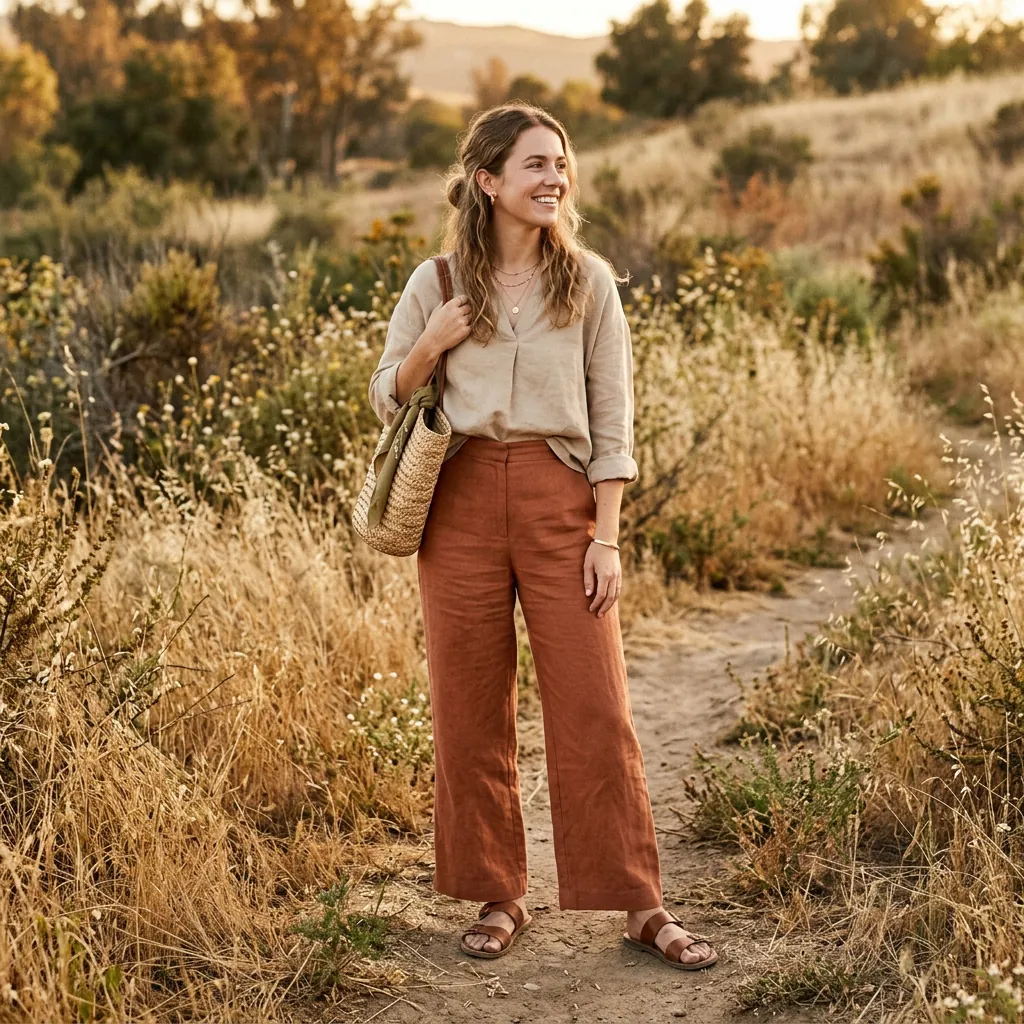 Comfy Spring Outfits Earthy Toned Ideas