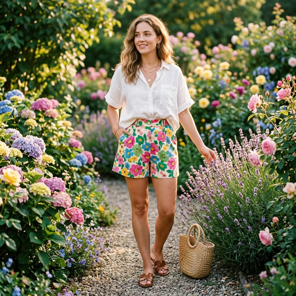 Floral Shorts Outfit Ideas