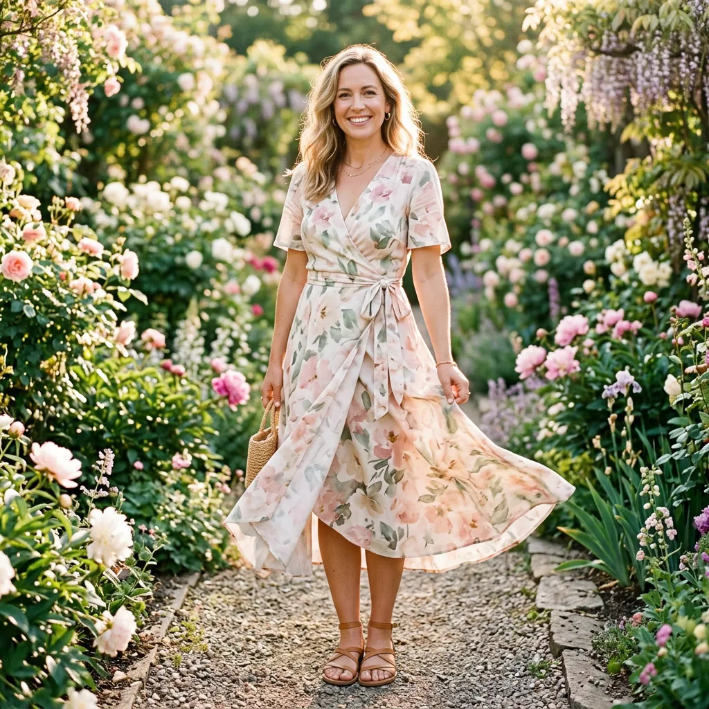 Comfy Spring Outfits Wrap Dress Ideas