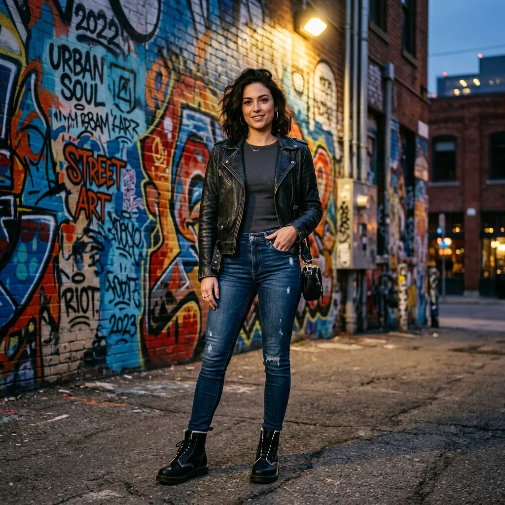 Outfit Ideas Jeans: 30 Stylish Ways to Wear Denim 12 Jeans and Leather Jacket Outfit Ideas Jeans