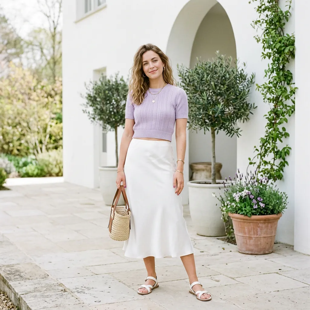 Comfy Spring Outfits Cropped Knit Ideas