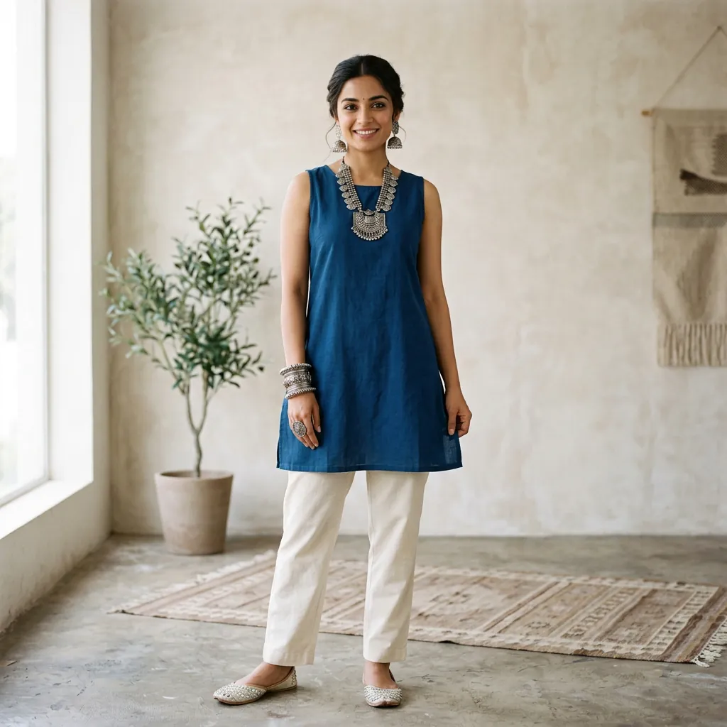 30 Short Kurti Outfit Ideas That Will Transform Your Ethnic Wardrobe 28 Short Straight Cut Kurti Ideas