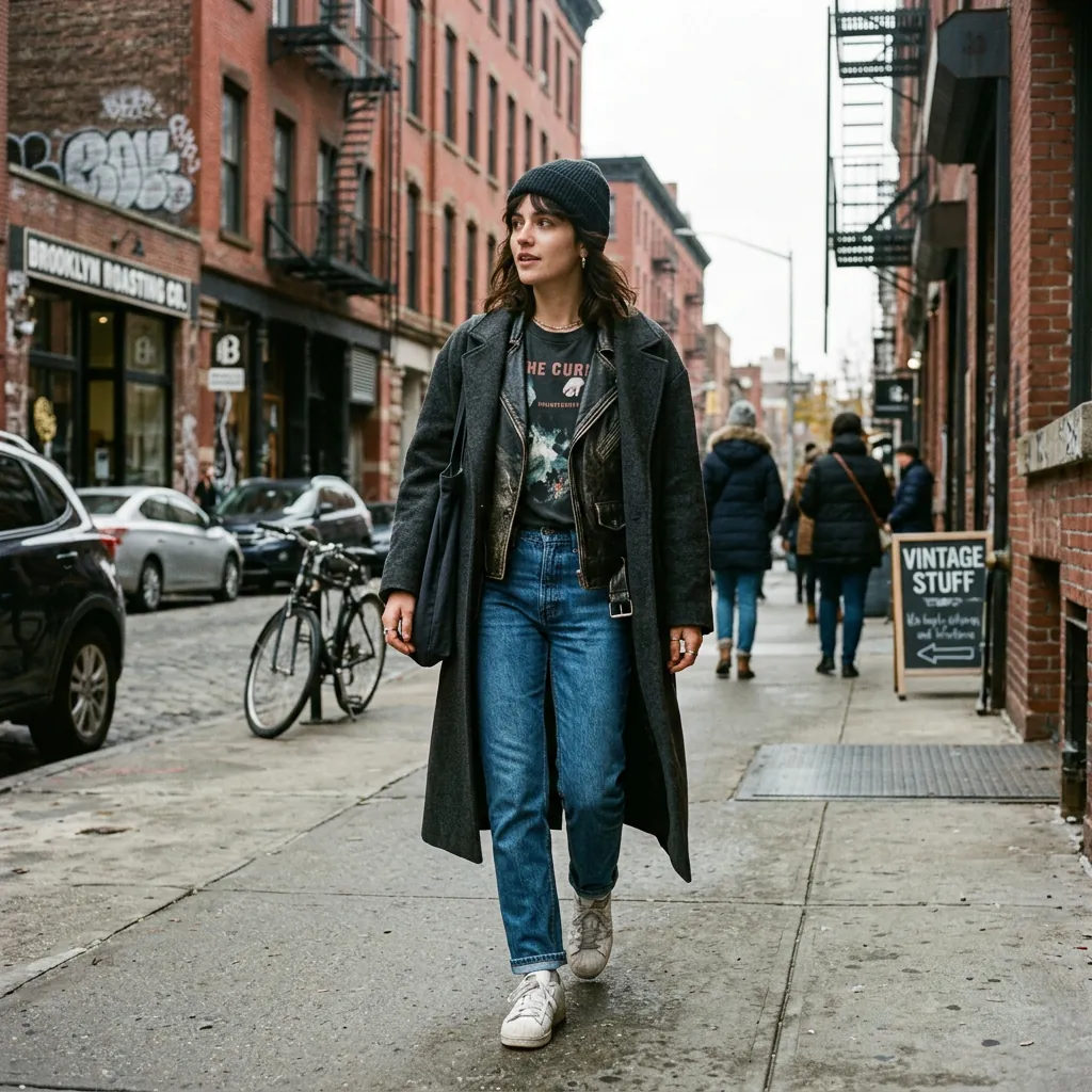 30 NYC Winter Outfits Ideas: Trendy Looks for the Cold Season 9 Brooklyn Street Style Cold Weather Look