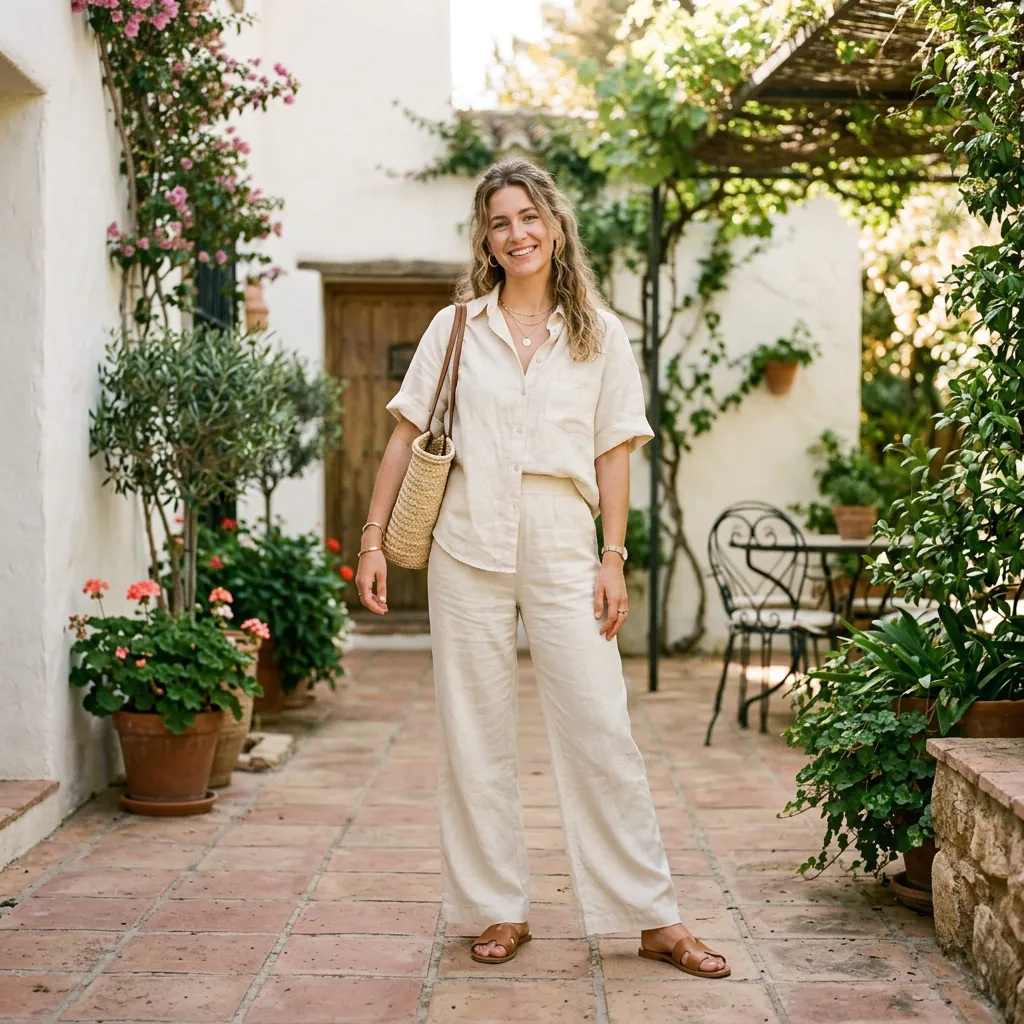 Comfy Spring Outfits Linen Set Ideas