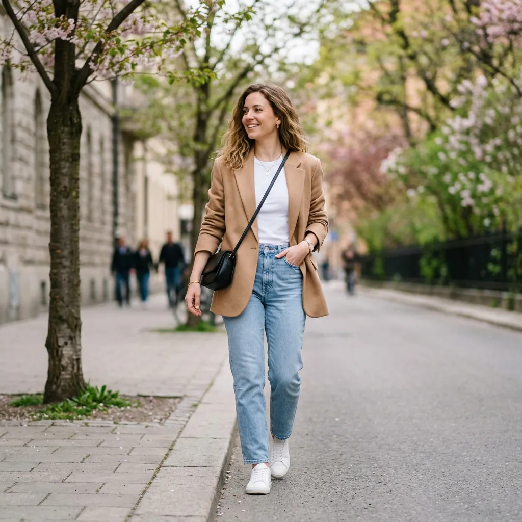 Comfy Spring Outfit Oversized Blazer Ideas