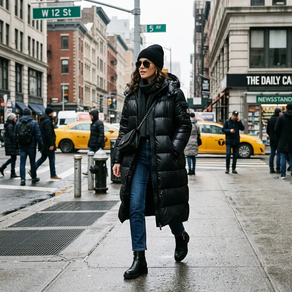 30 NYC Winter Outfits Ideas: Trendy Looks for the Cold Season 6 Oversized Puffer Jacket Outfit