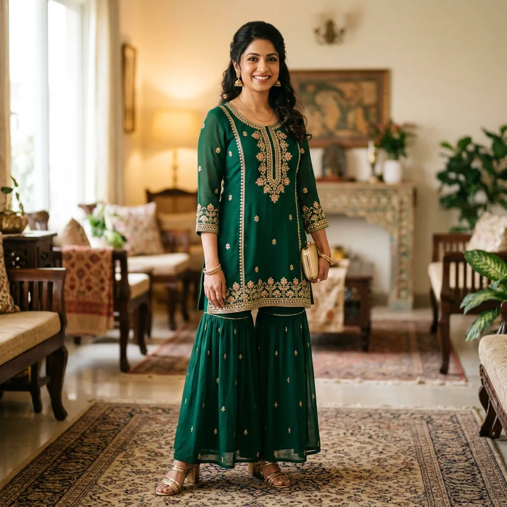 30 Short Kurti Outfit Ideas That Will Transform Your Ethnic Wardrobe 24 Short Kurti with Heels Ideas