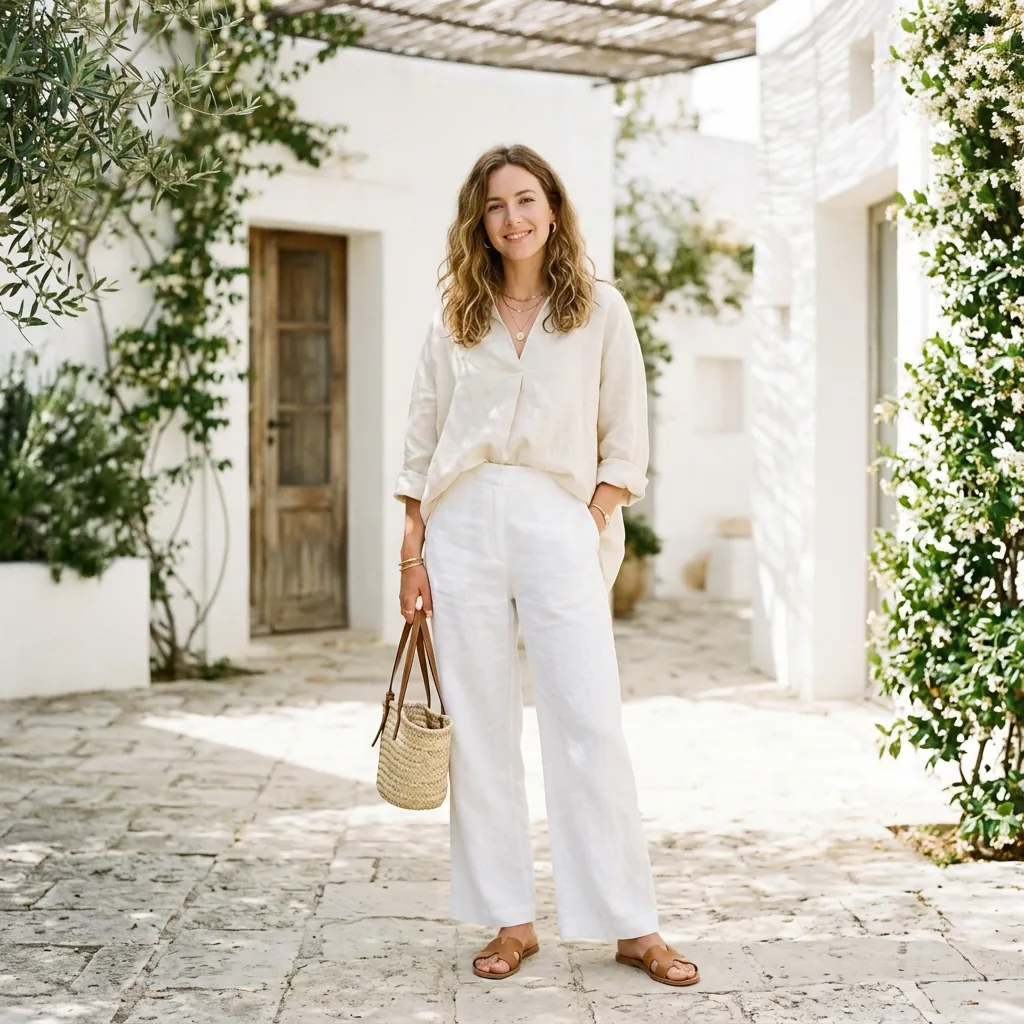 Comfy Spring Outfits White and Cream Ideas