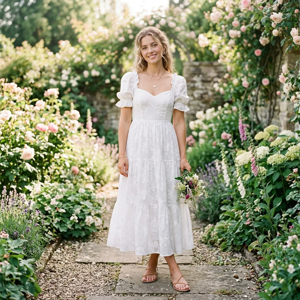 White Outfit Ideas: 30 Creative Looks to Inspire Your Next Stunning Style 28 White Outfit Idea White Floral Print Ideas