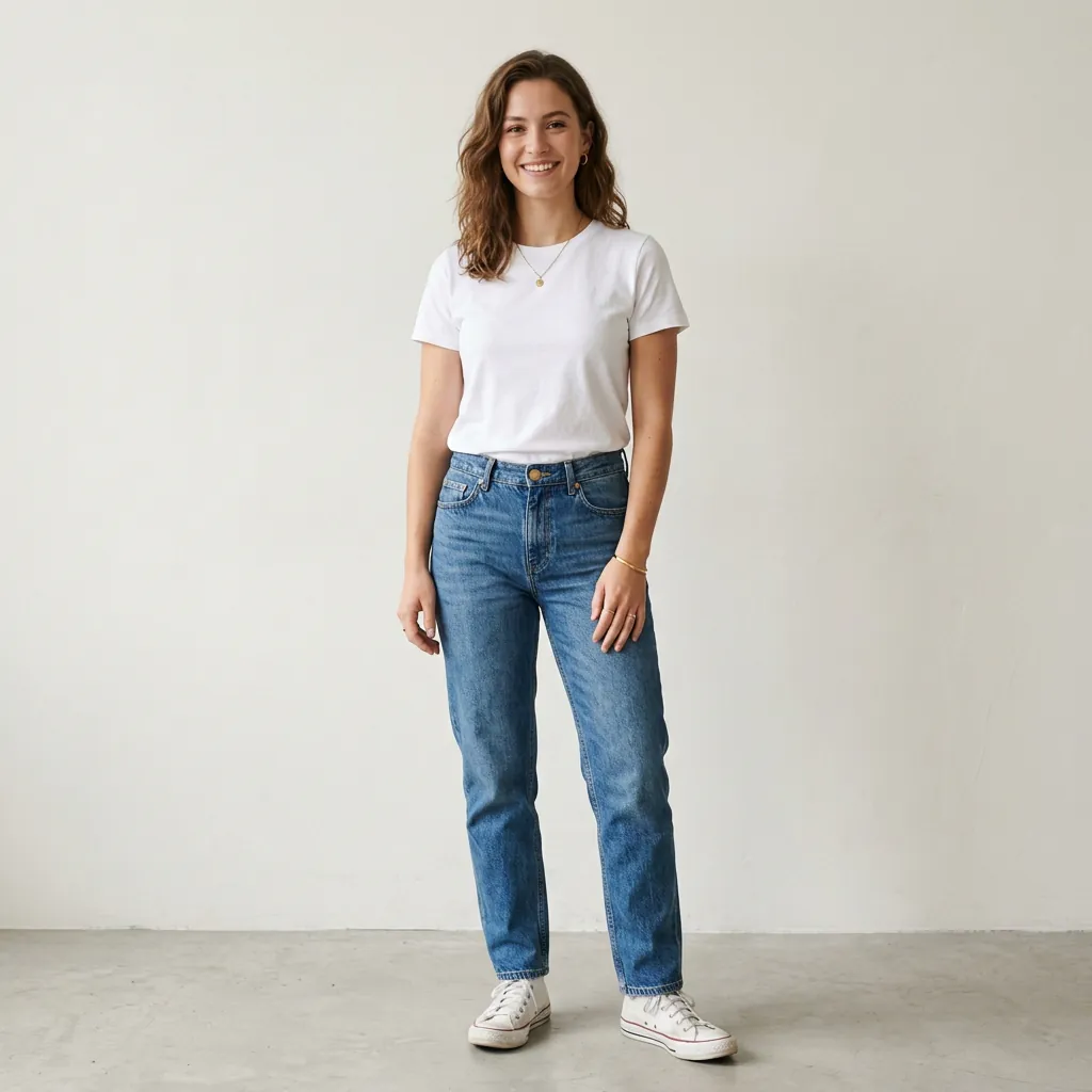 Outfit Ideas Jeans: 30 Stylish Ways to Wear Denim 3 White Tee and Outfit Ideas Jeans