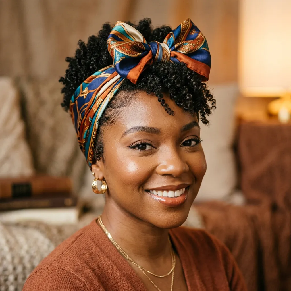 TWA Hairstyles Ideas: Your Ultimate Guide to Rocking a Tiny Afro 20 Scarf Styled TWA Ideas