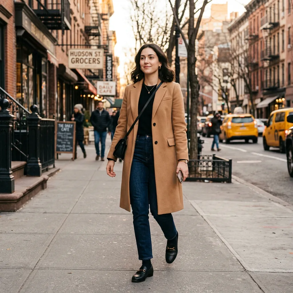 30 NYC Winter Outfits Ideas: Trendy Looks for the Cold Season 3 Chic Wool Coat Outfit