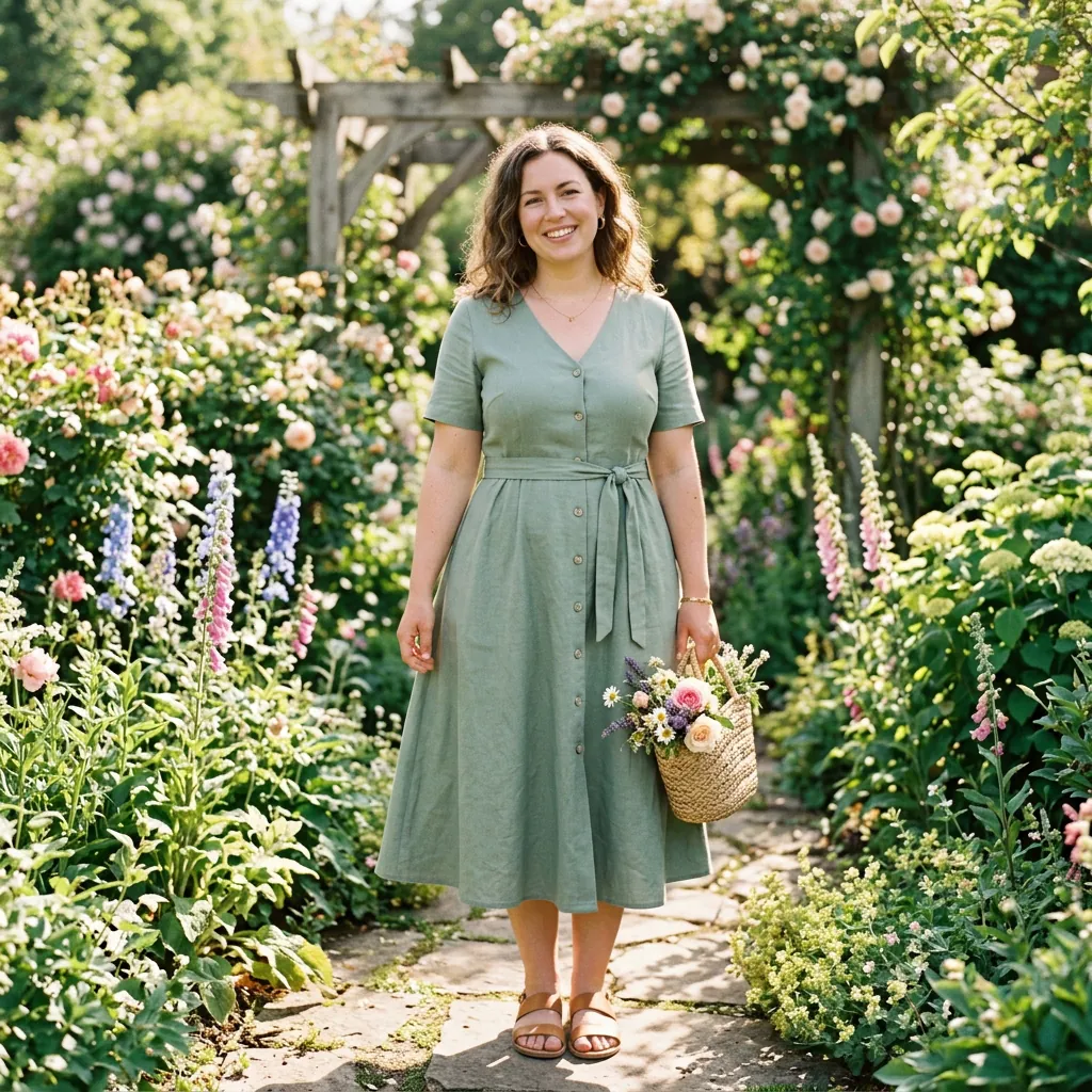 A Line Dress Midsize Spring Outfits