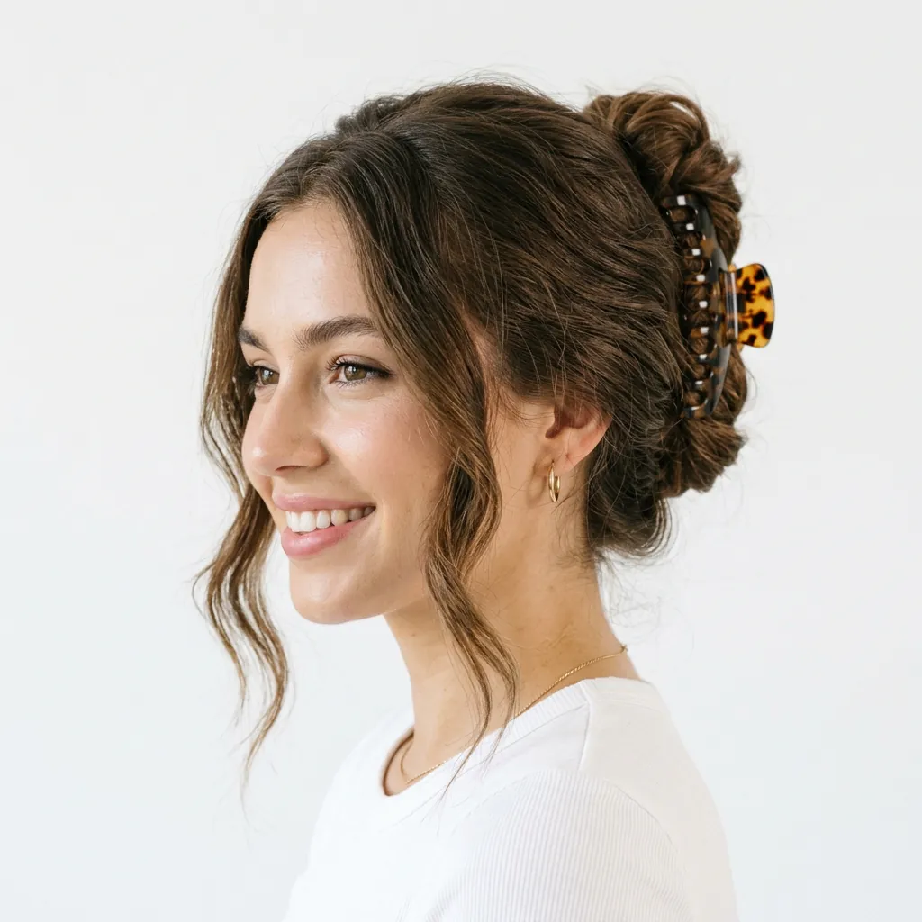 30 Hairstyles with Clips Ideas Creative Ways to Style Your Hair 2 Claw hairstyles with clips Updo Ideas
