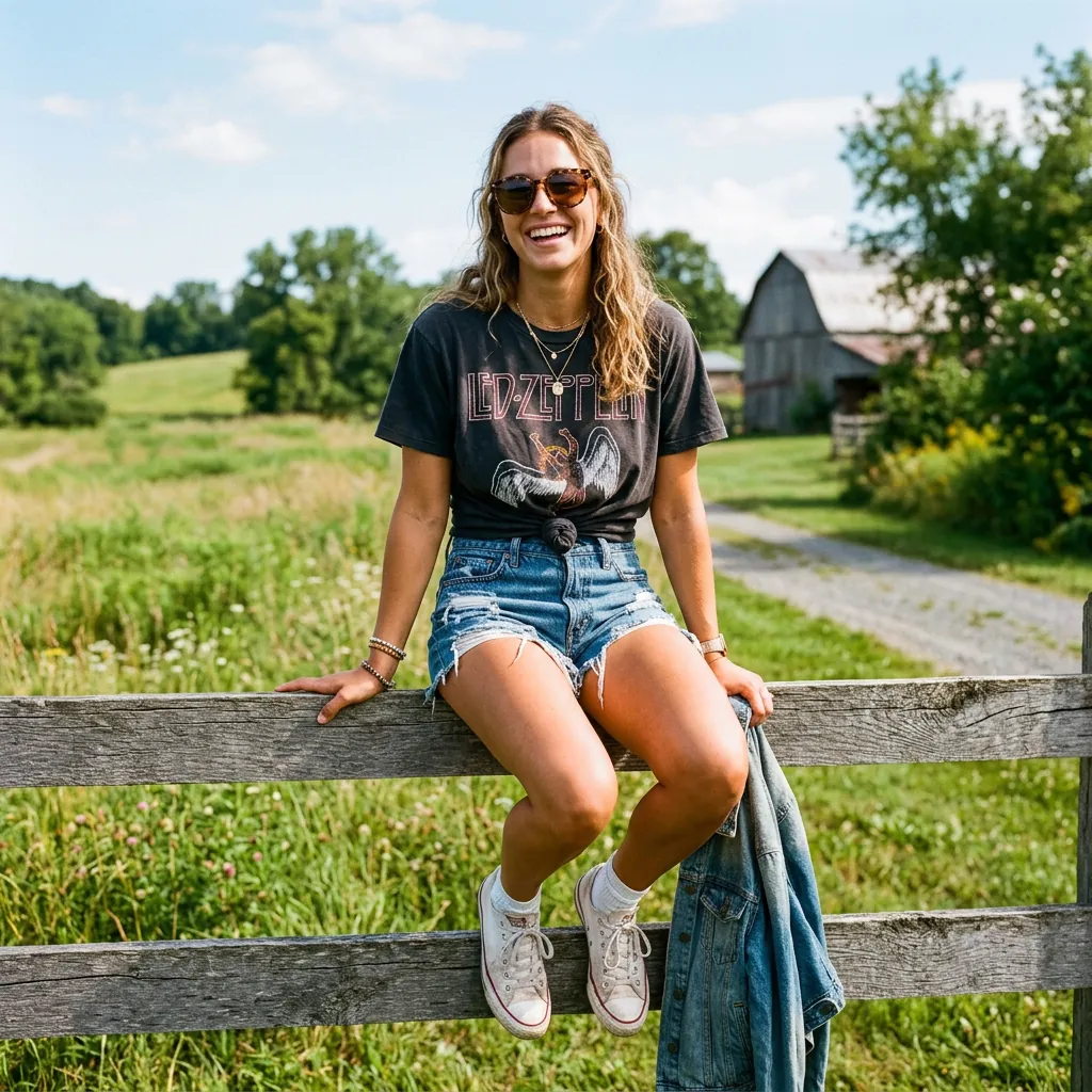 Cutoff Shorts Outfit Ideas