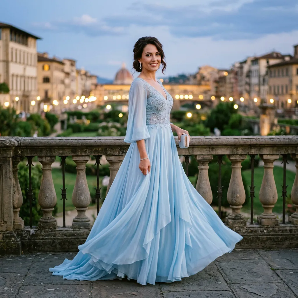 Light Blue Evening Gown Ideas