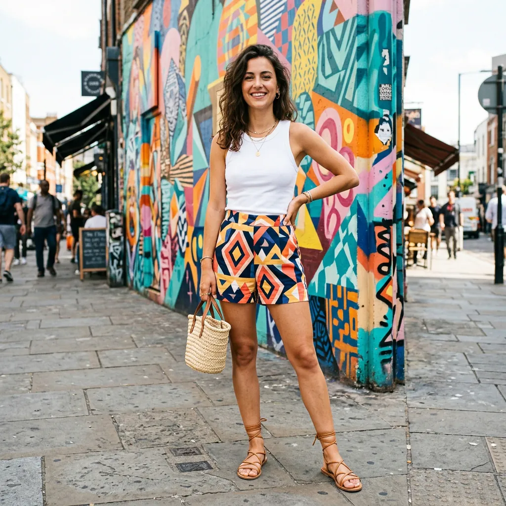 Printed Shorts Outfit Ideas