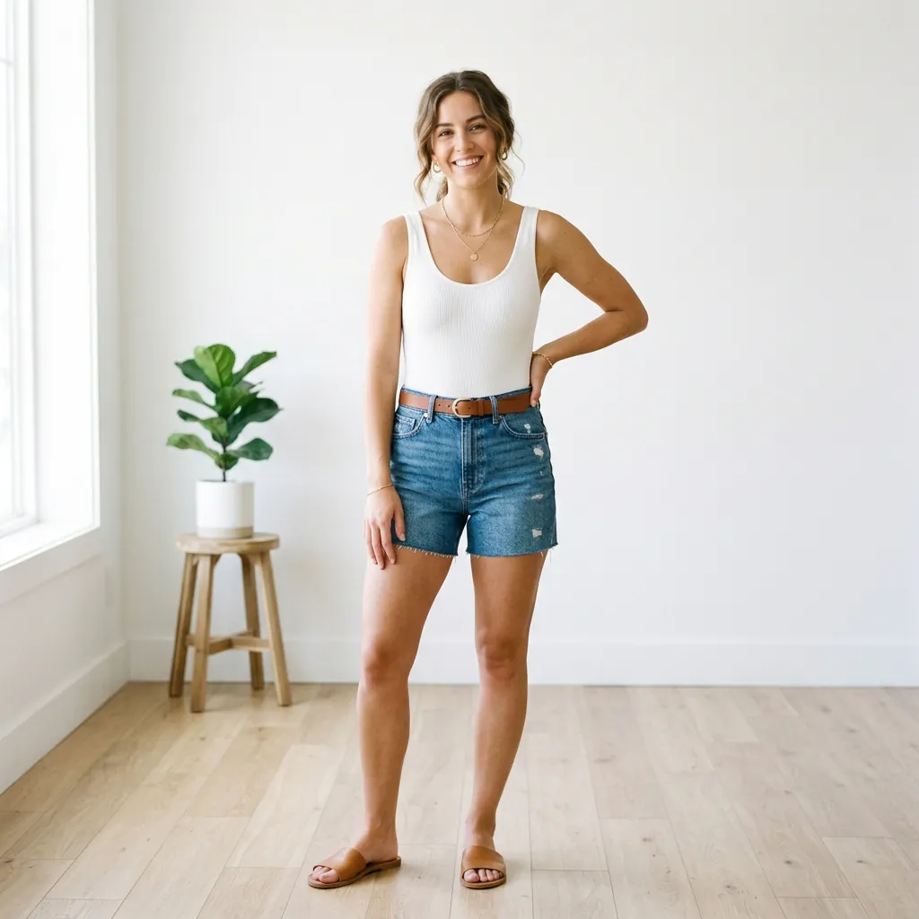 Shorts and Bodysuit Outfit Ideas