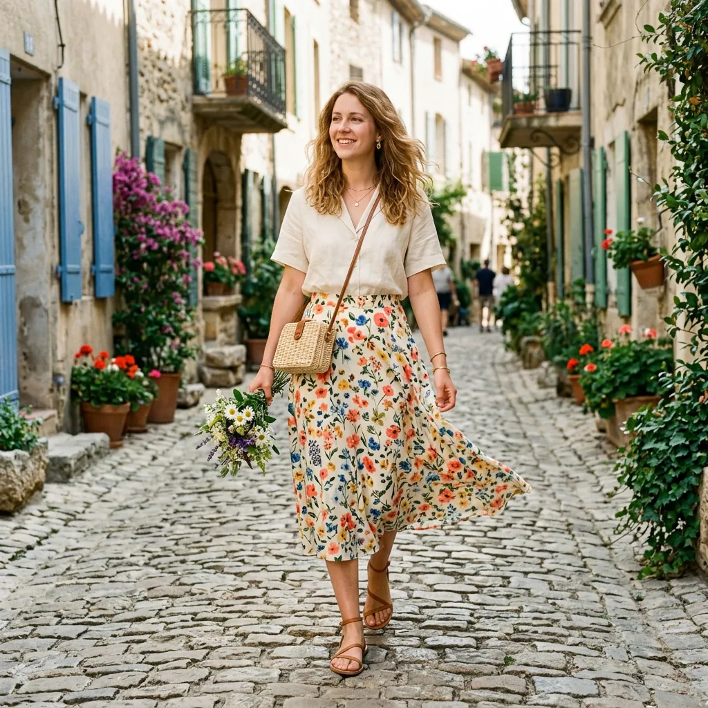 30 Spring Fashion Outfits Ideas to Inspire Your Next Look 23 Spring Skirt and Sandal Outfit Ideas