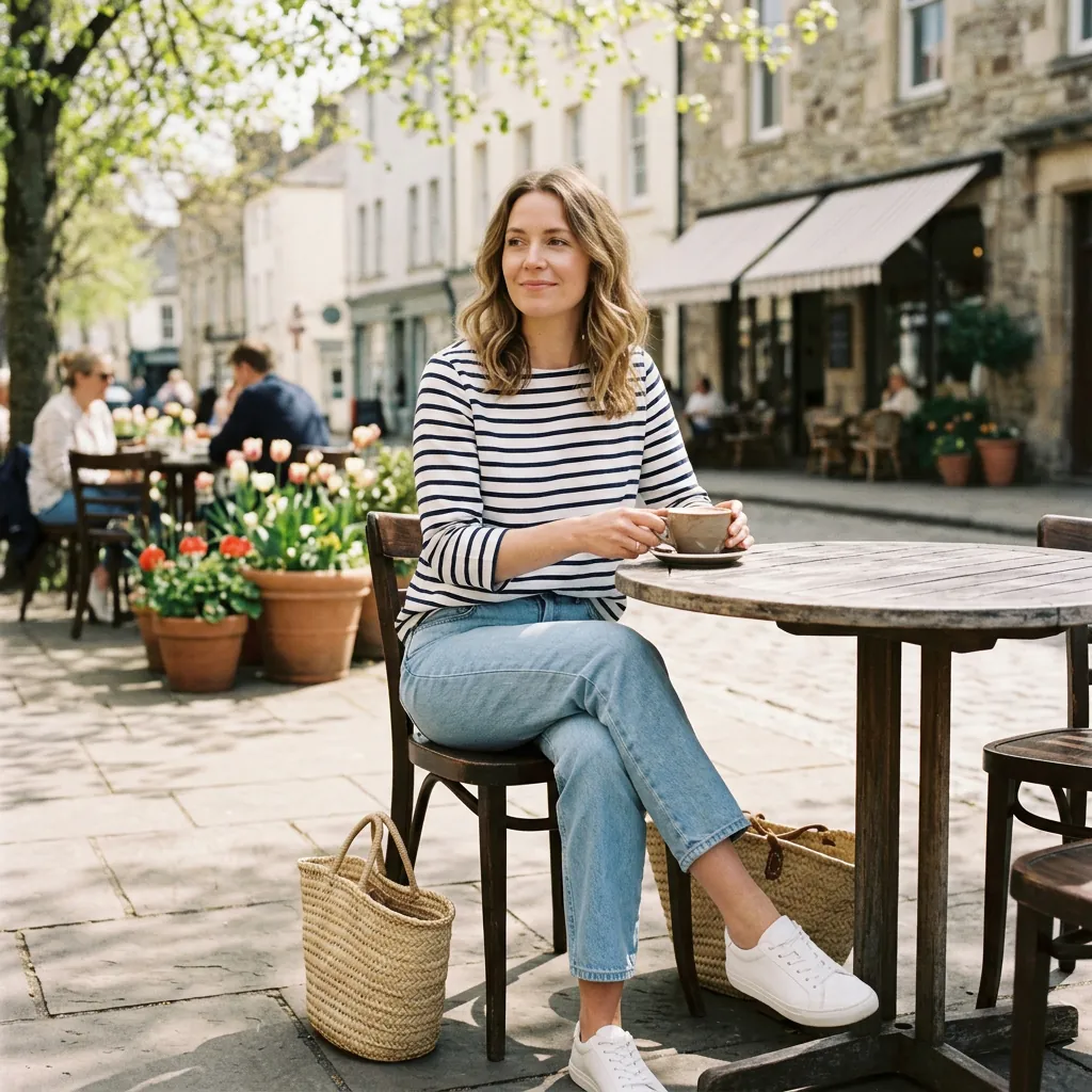 Comfy Spring Outfits Striped Top Ideas