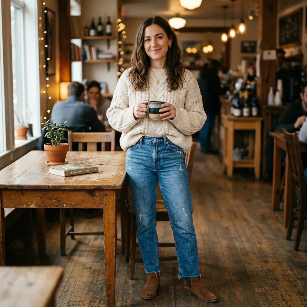 Outfit Ideas Jeans: 30 Stylish Ways to Wear Denim 6 Oversized Sweater with Outfit Ideas Jeans