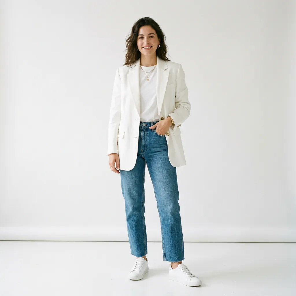 White Outfit Ideas: 30 Creative Looks to Inspire Your Next Stunning Style 9 White Outfit Ideas White Blazer Ideas
