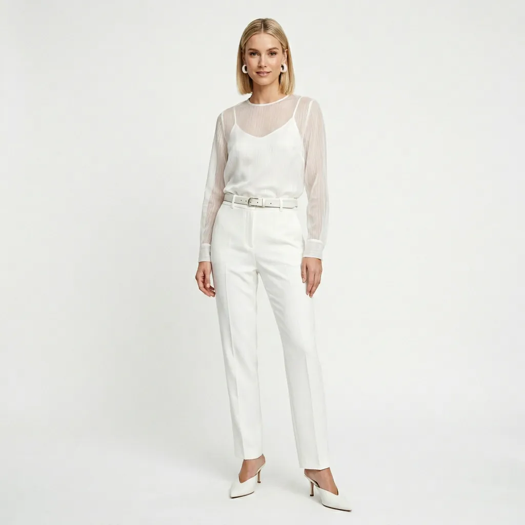 White Outfit Ideas: 30 Creative Looks to Inspire Your Next Stunning Style 18 White Outfit Ideas Monochrome White Ideas