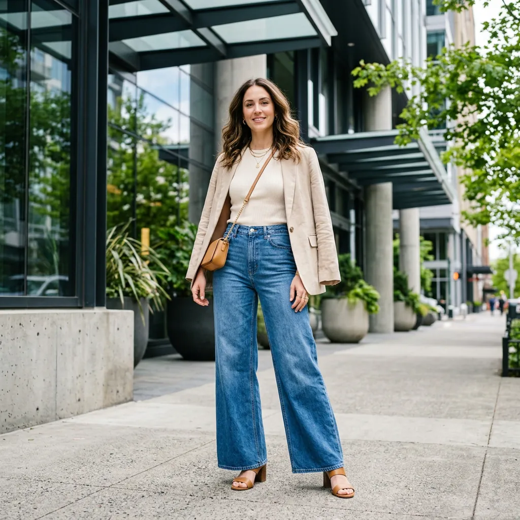 Outfit Ideas Jeans: 30 Stylish Ways to Wear Denim 15 Wide Leg Outfit Ideas Jeans