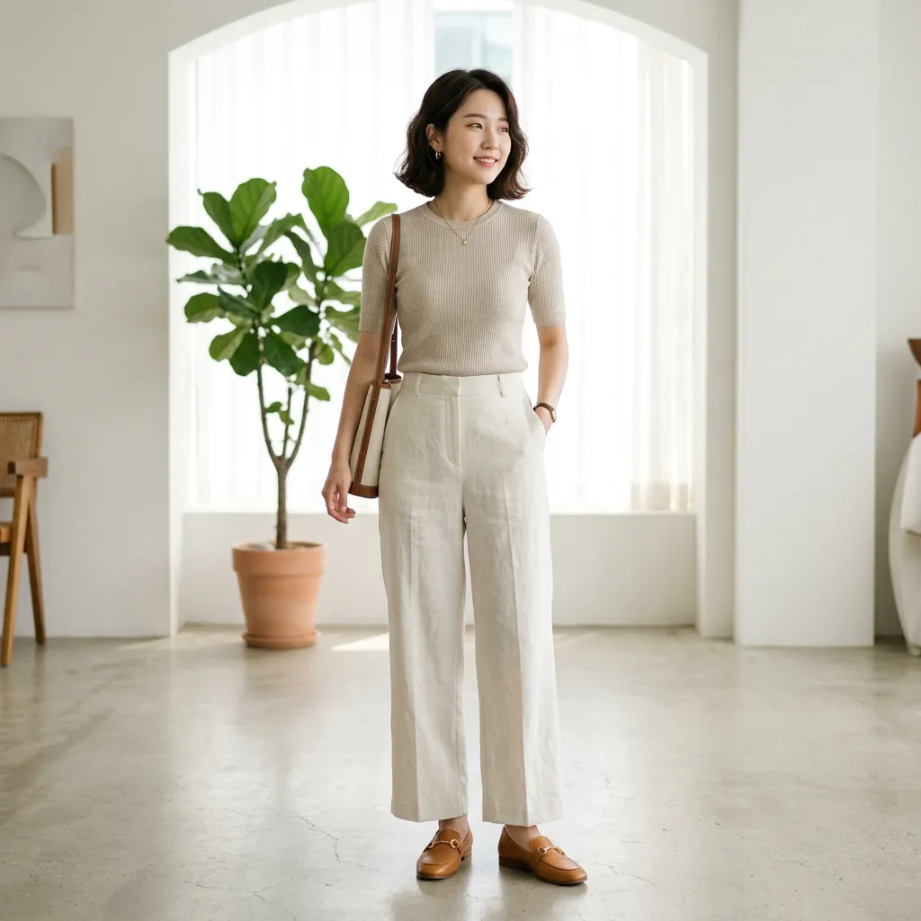 Outfit Ideas Korean Fashion: 30 Fresh and Inspiring Looks to Try 27 Korean Wide Leg Pants Outfit Ideas