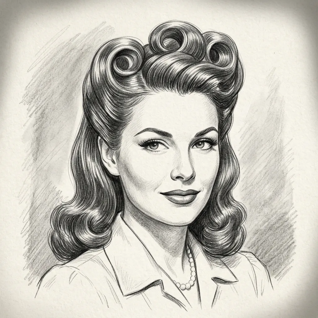 Hairstyles Drawing Ideas: 30 Creative Styles to Inspire Your Next Sketch 20 Vintage Hairstyles Drawing Ideas