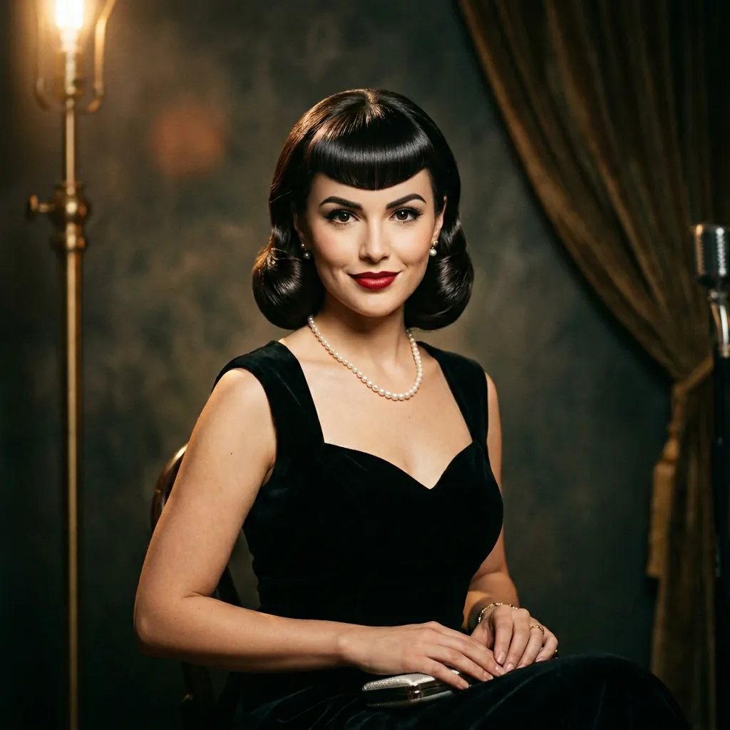 Arched hairstyles with bangs Ideas
