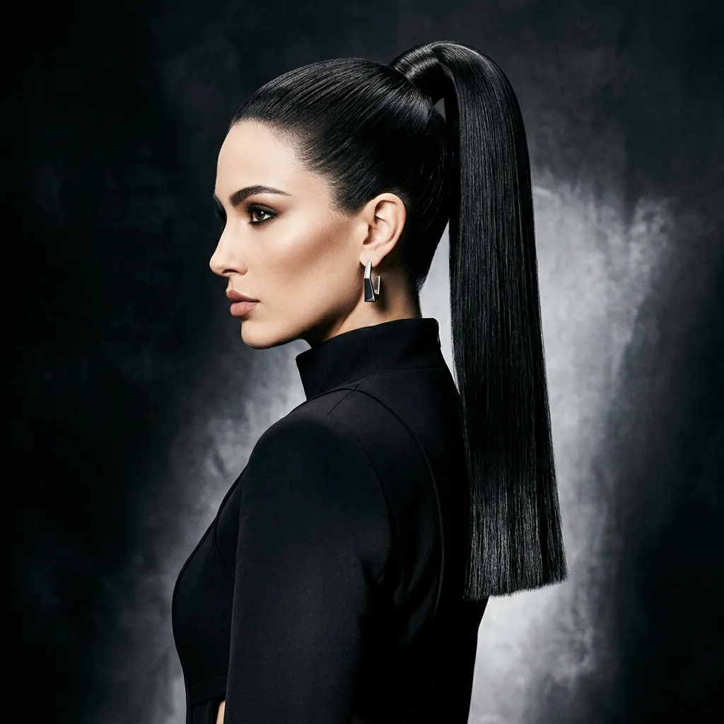 Hairstyles Ponytail Ideas: 30 Stunning Looks That Will Absolutely Transform Your Style 22 Blunt Ponytail Hairstyles Idea