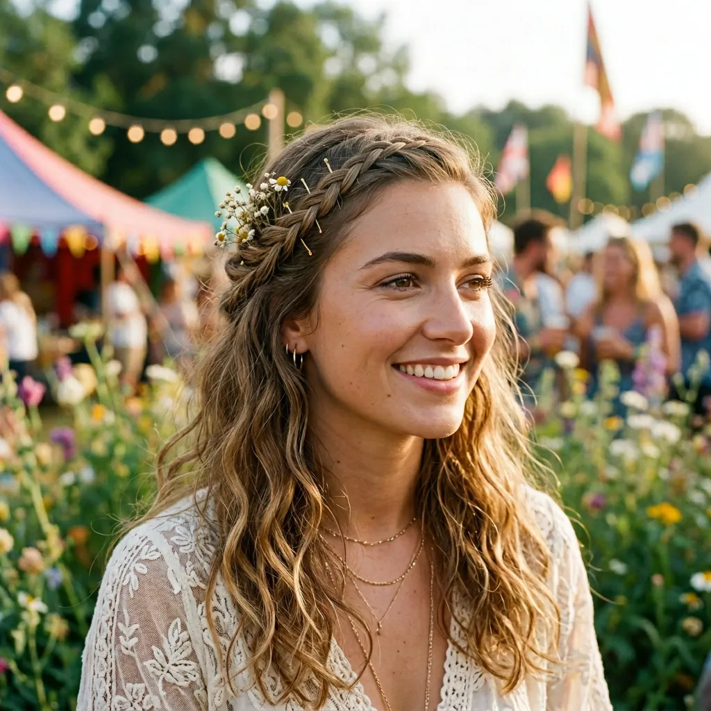 Braided hairstyles with bangs Ideas