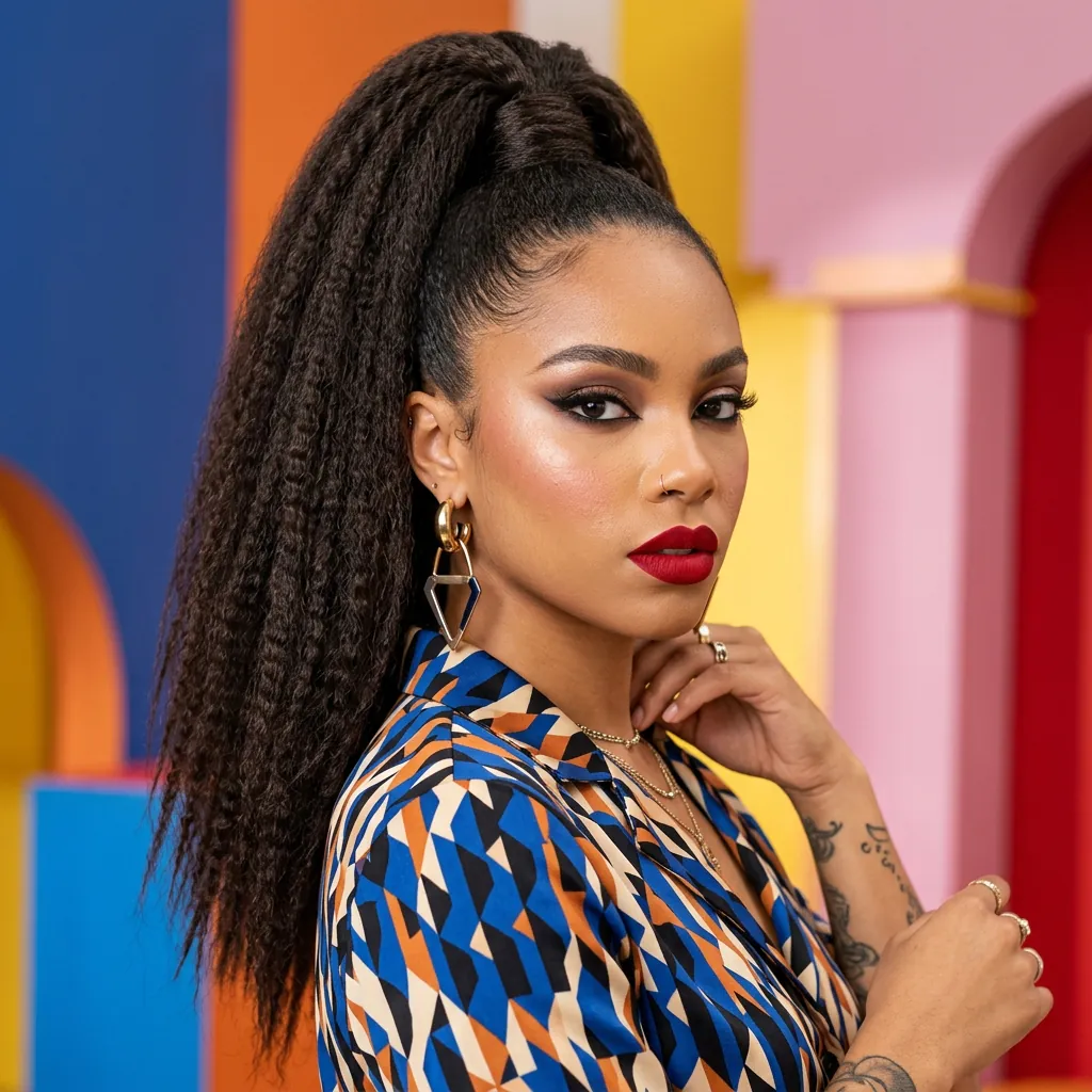 Hairstyles Ponytail Ideas: 30 Stunning Looks That Will Absolutely Transform Your Style 24 Crimped Ponytail Hairstyles Idea