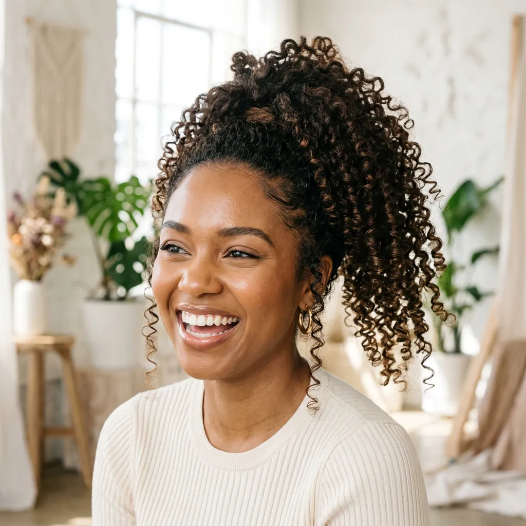 Hairstyles Ponytail Ideas: 30 Stunning Looks That Will Absolutely Transform Your Style 9 Curly Ponytail Hairstyles Idea