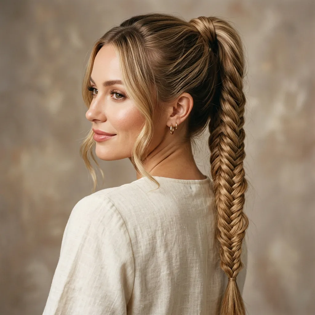 Hairstyles Ponytail Ideas: 30 Stunning Looks That Will Absolutely Transform Your Style 19 Fishtail Ponytail Hairstyles Idea