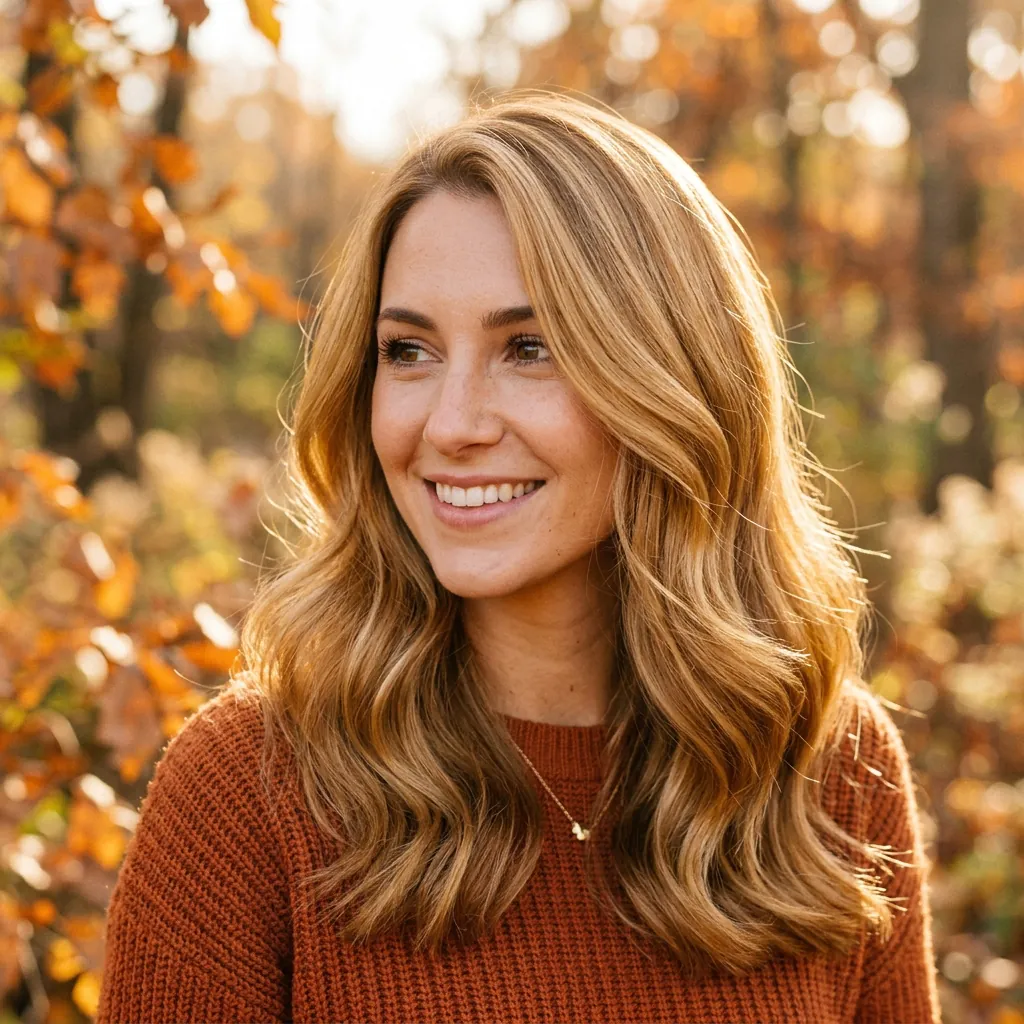 Golden Honey Blonde fall hair color ideas