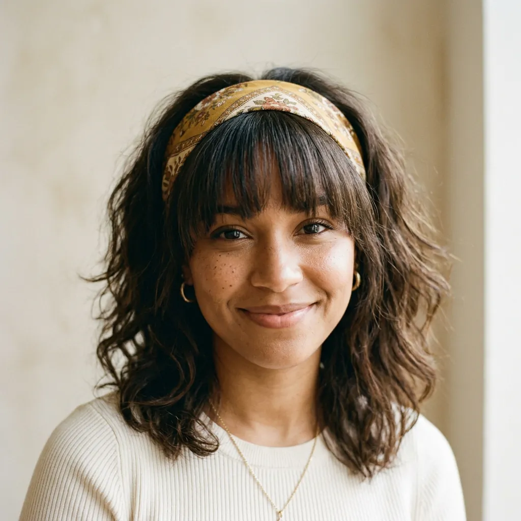 Headband With Bangs Ideas