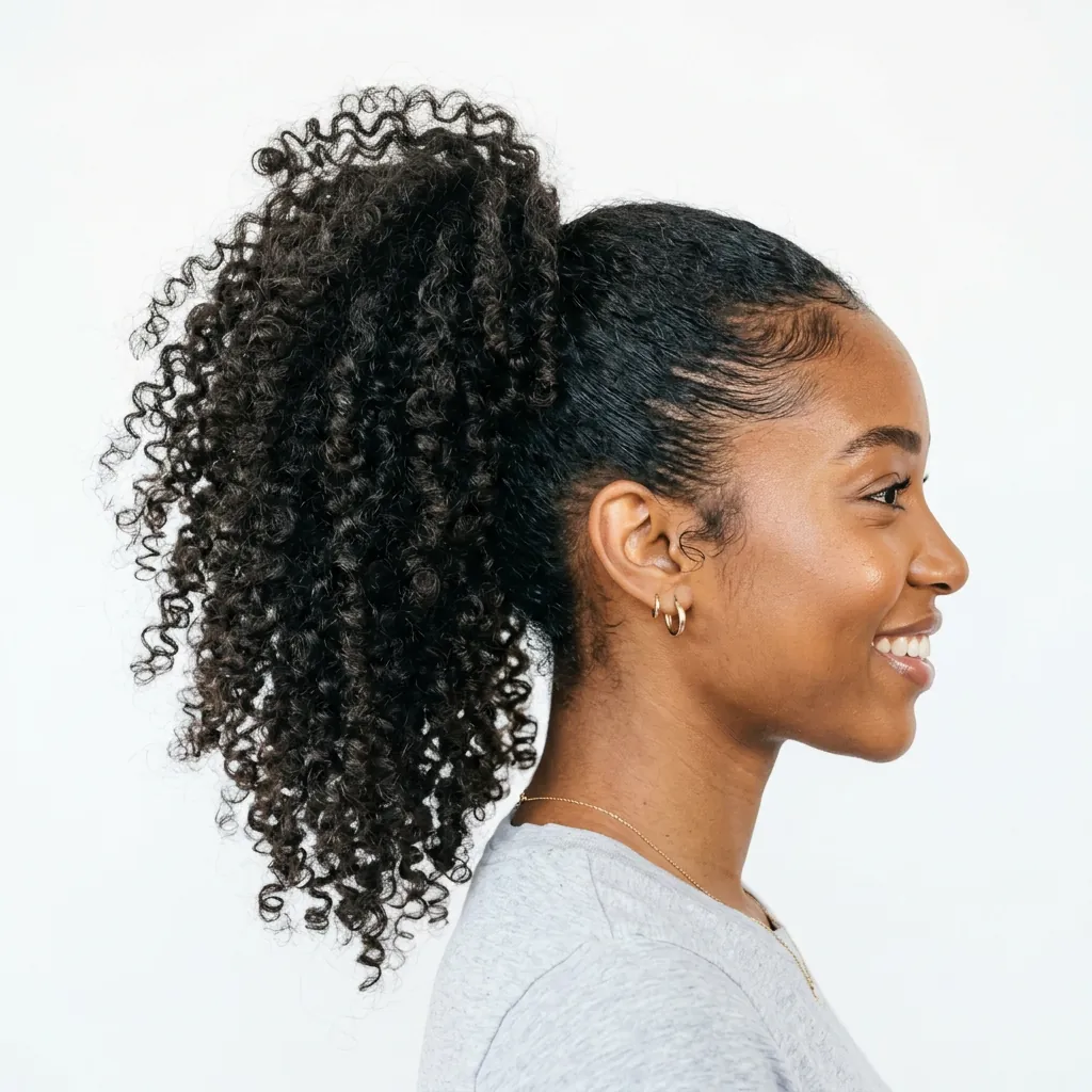 Ponytail hairstyles for curly hair Ideas