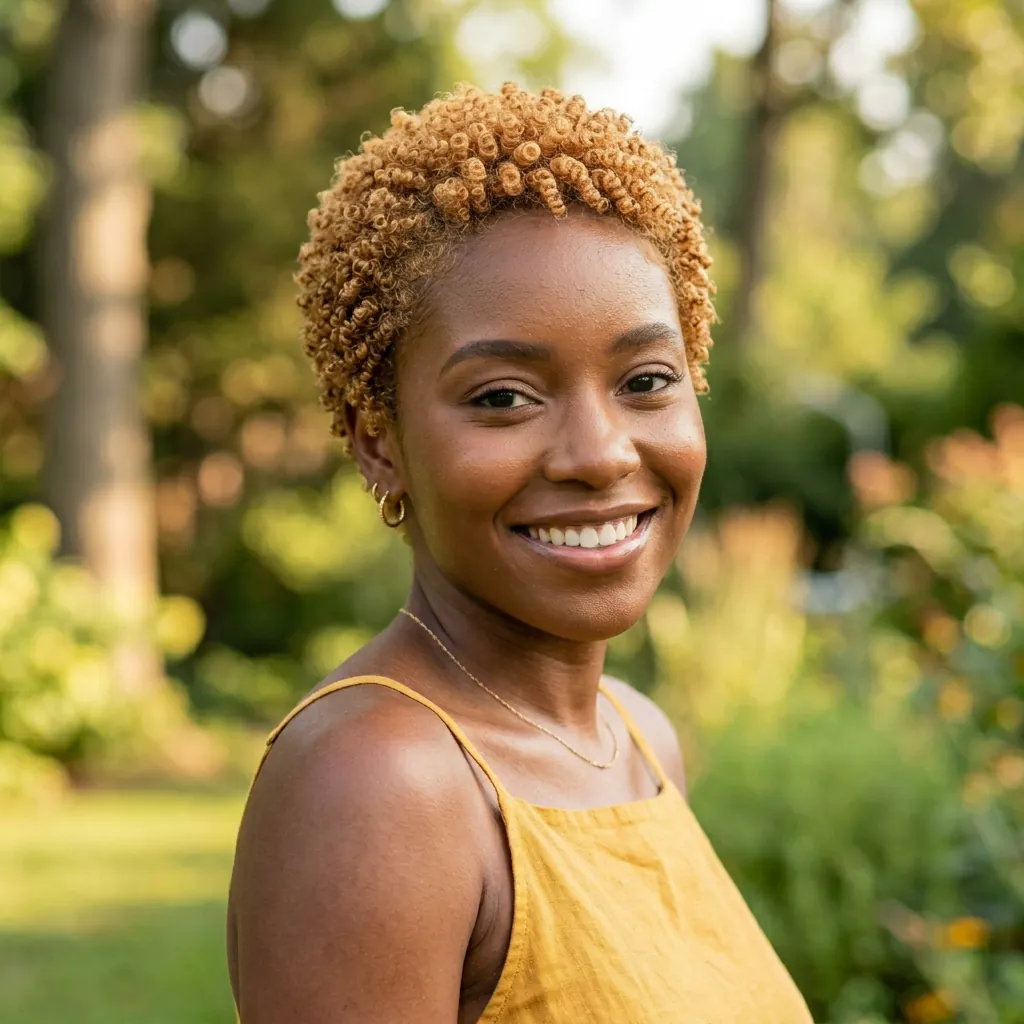 TWA Hairstyles Ideas: Your Ultimate Guide to Rocking a Tiny Afro 14 Honey Blonde TWA Ideas