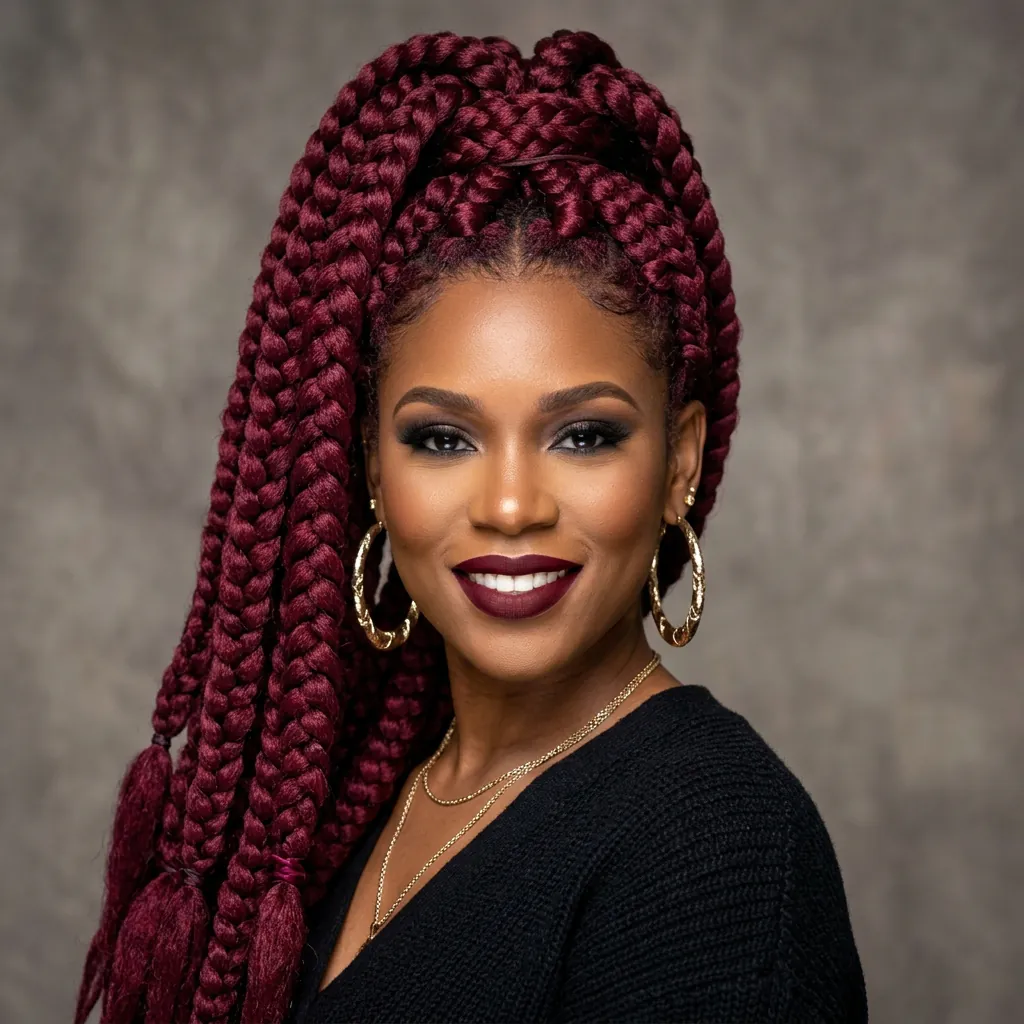 Jumbo Braids Hairstyles with Braids