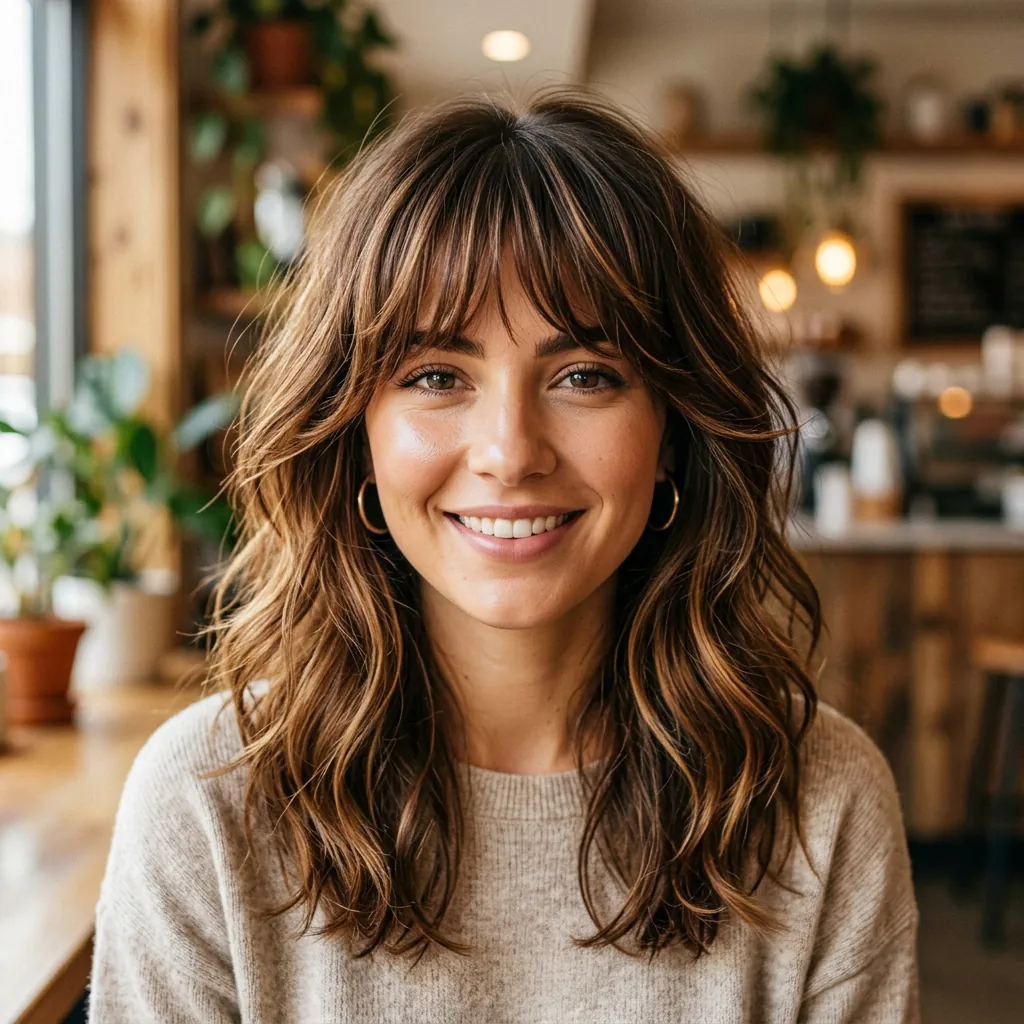 Layered hairstyles with bangs Ideas