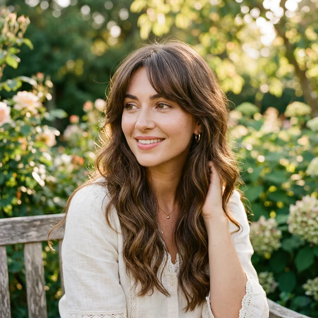 Long hairstyles with bangs Ideas