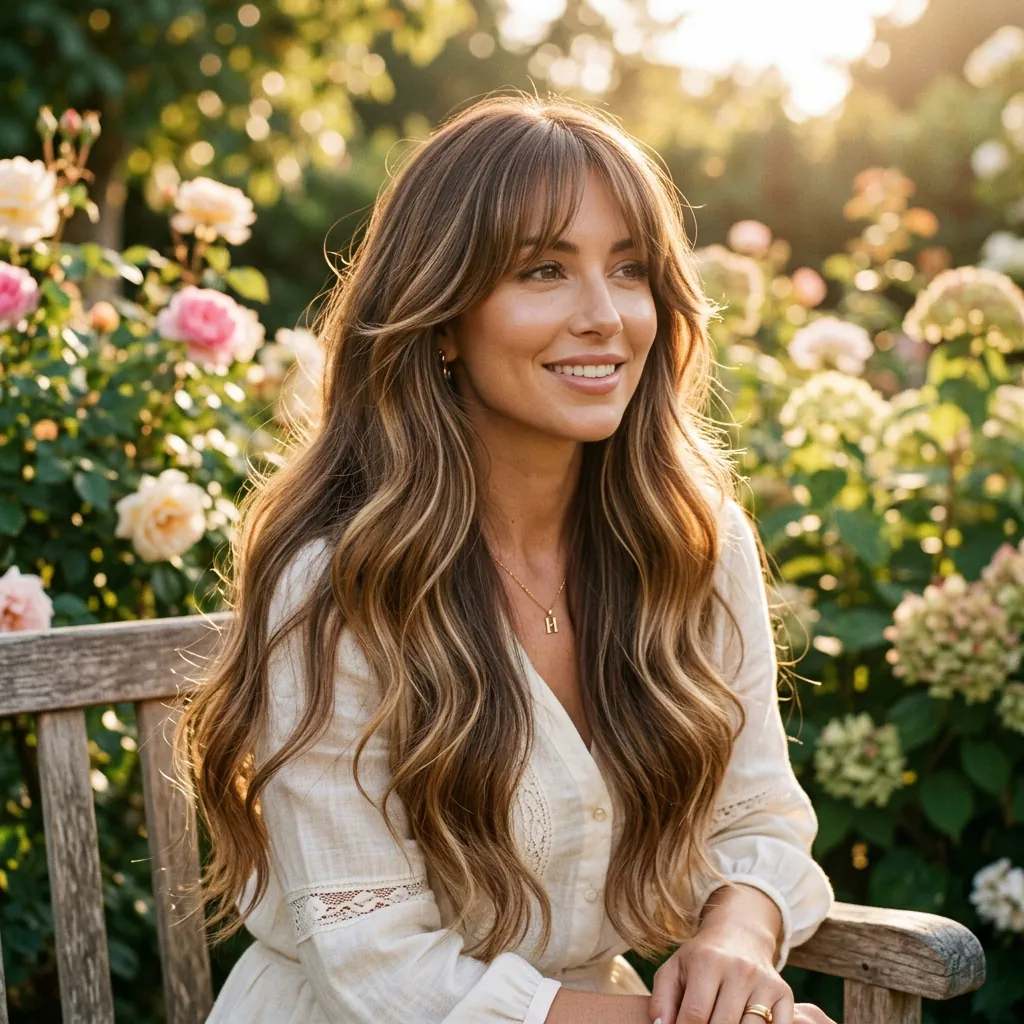 Bangs with Long Hair Hairstyle Ideas