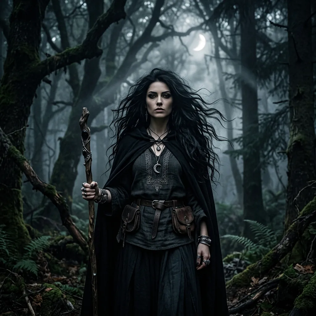 30 Goth Hairstyles Ideas: The Ultimate Guide to Dark and Dramatic Hair 7 Witch Inspired Long Layers Idea