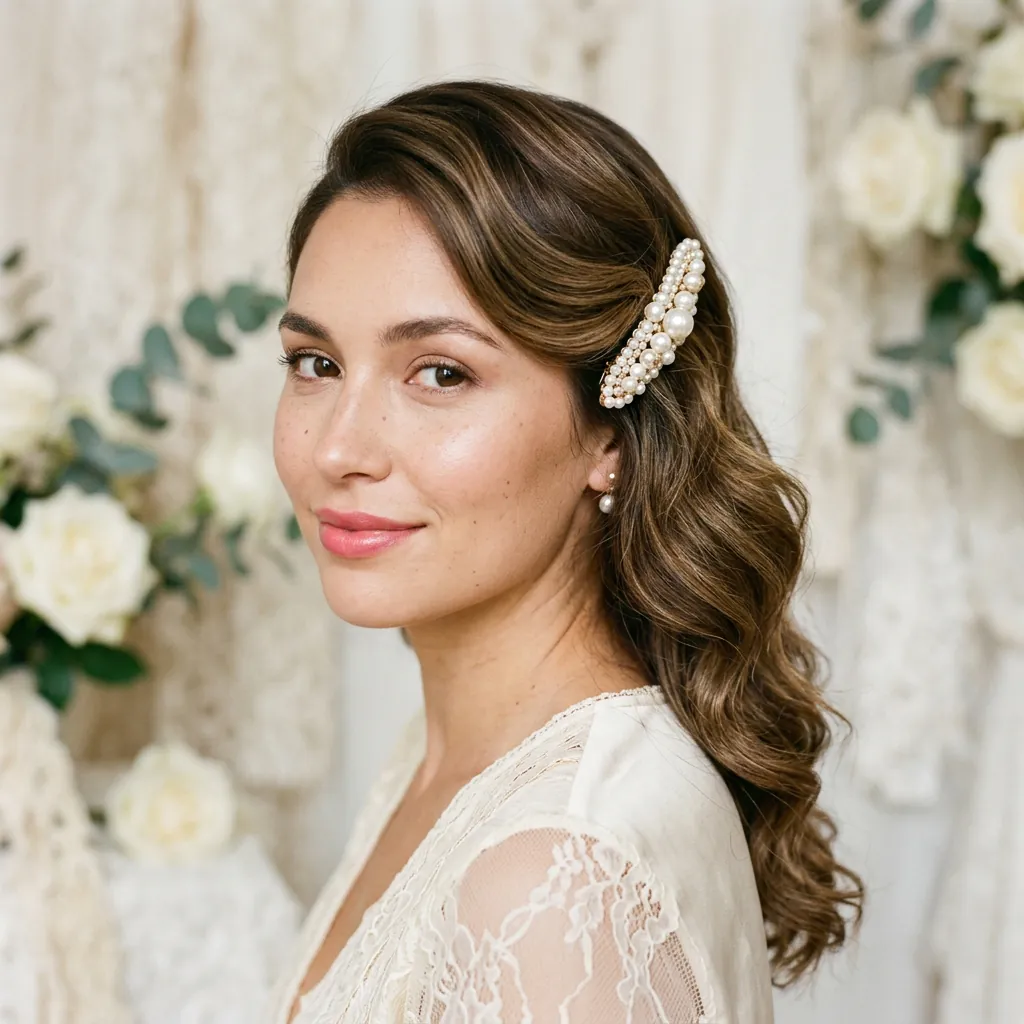 30 Hairstyles with Clips Ideas Creative Ways to Style Your Hair 5 Pearl hairstyles with clips Ideas