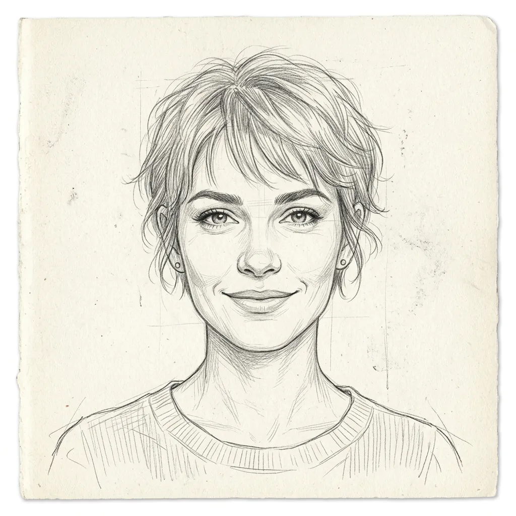 Hairstyles Drawing Ideas: 30 Creative Styles to Inspire Your Next Sketch 5 Short Pixie Cut Drawing Ideas