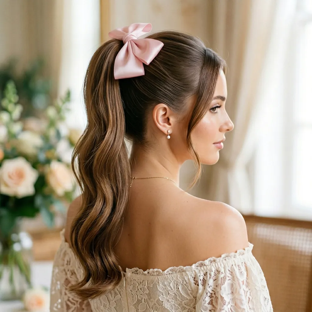 Hairstyles Ponytail Ideas: 30 Stunning Looks That Will Absolutely Transform Your Style 17 Ribbon Ponytail Hairstyles Idea